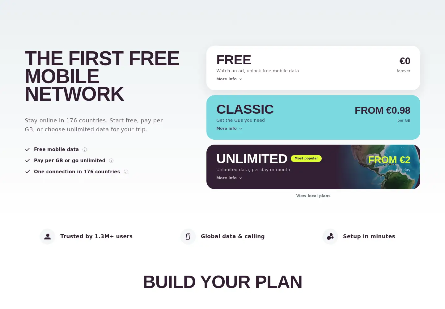 Captured homepage of firsty.app in the current scan