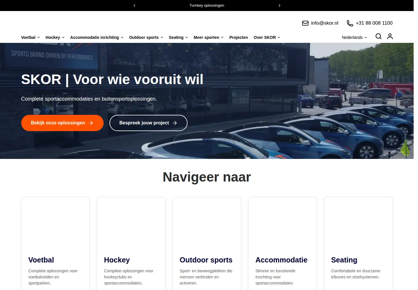 Captured homepage of skor.nl in the current scan