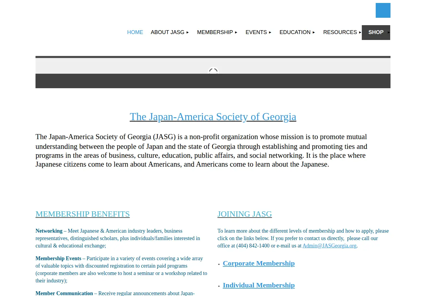 Screenshot of jasgeorgia.org