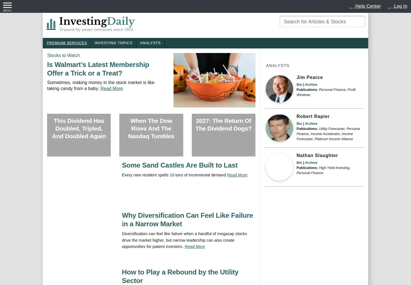 Screenshot of streetauthority.com