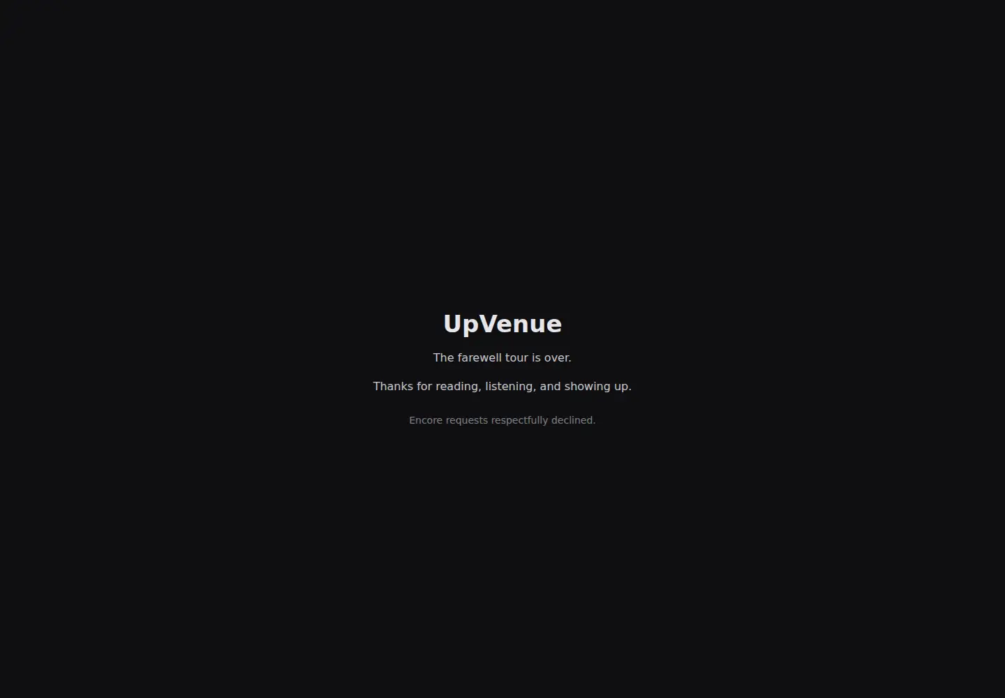 Screenshot of upvenue.com