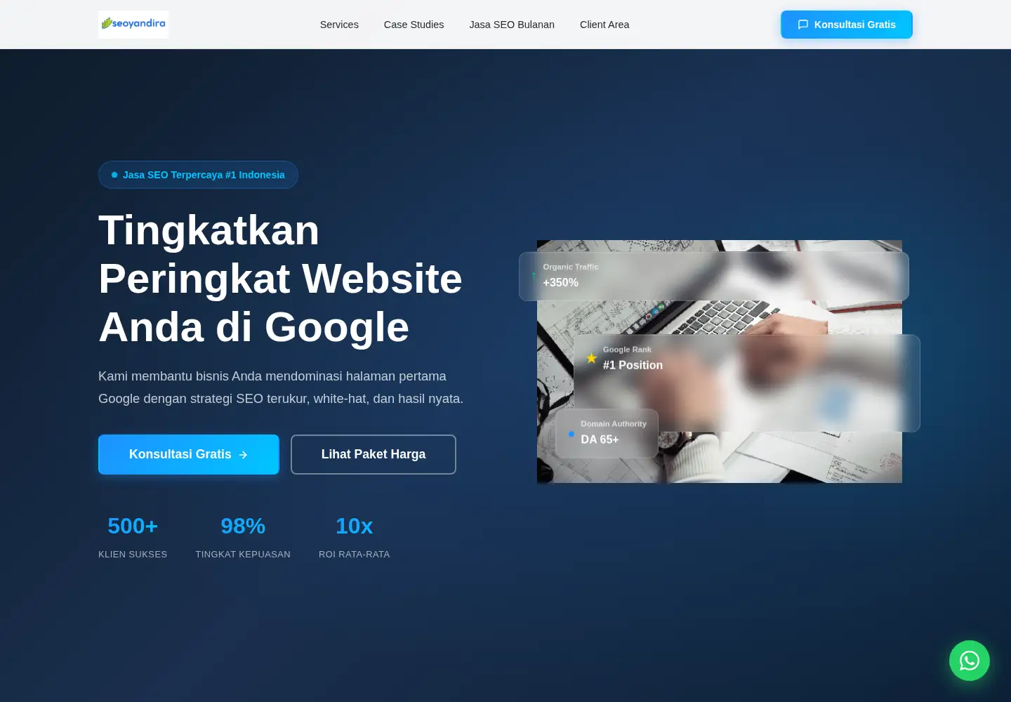Screenshot of seoyandira.com