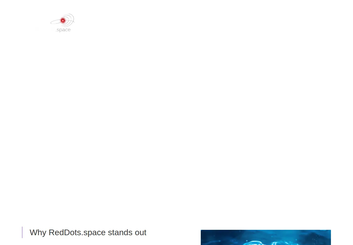 Captured homepage of reddots.space in the current scan