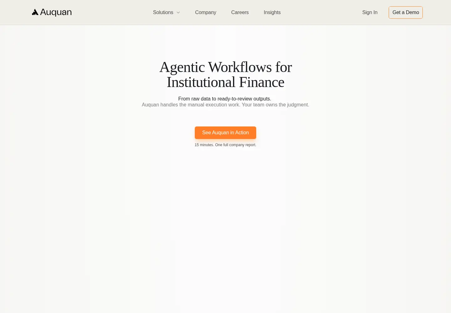 Screenshot of auquan.com