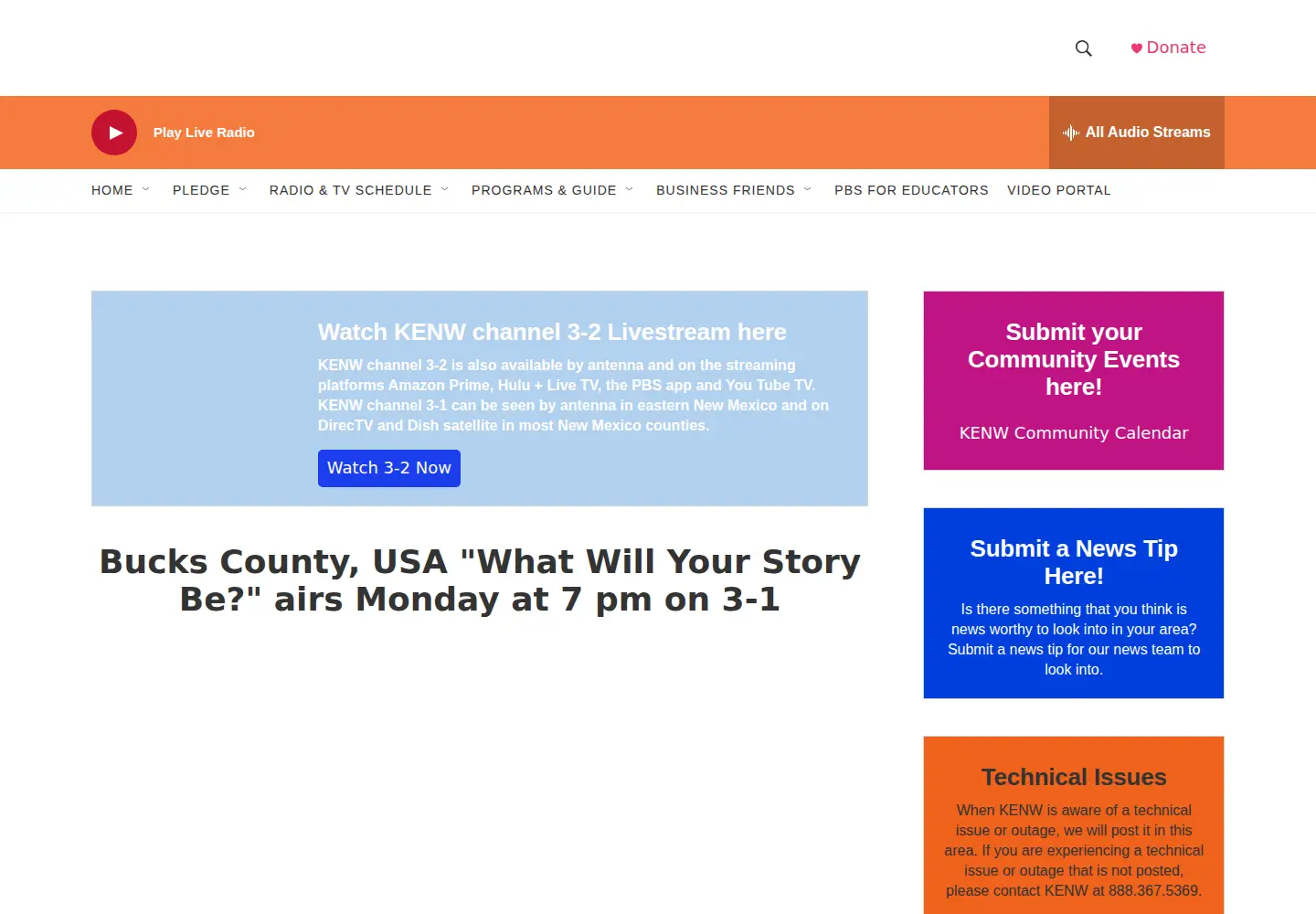 Screenshot of kenw.org
