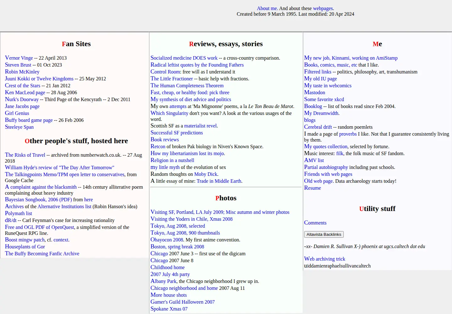 Captured homepage of mindstalk.net in the current scan