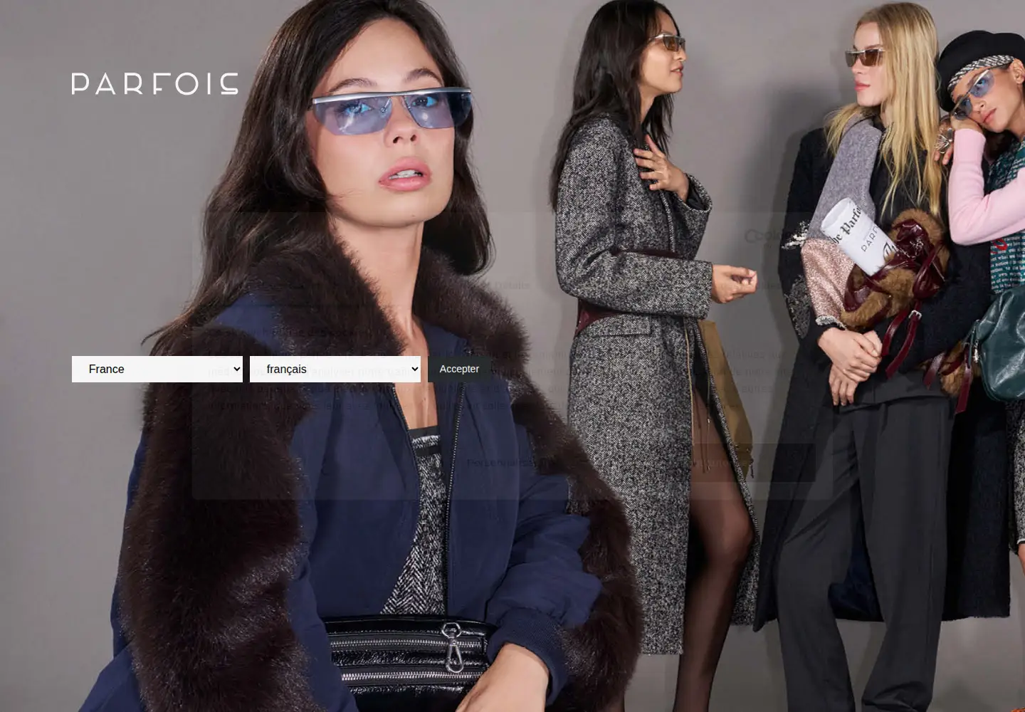 Screenshot of parfois.com