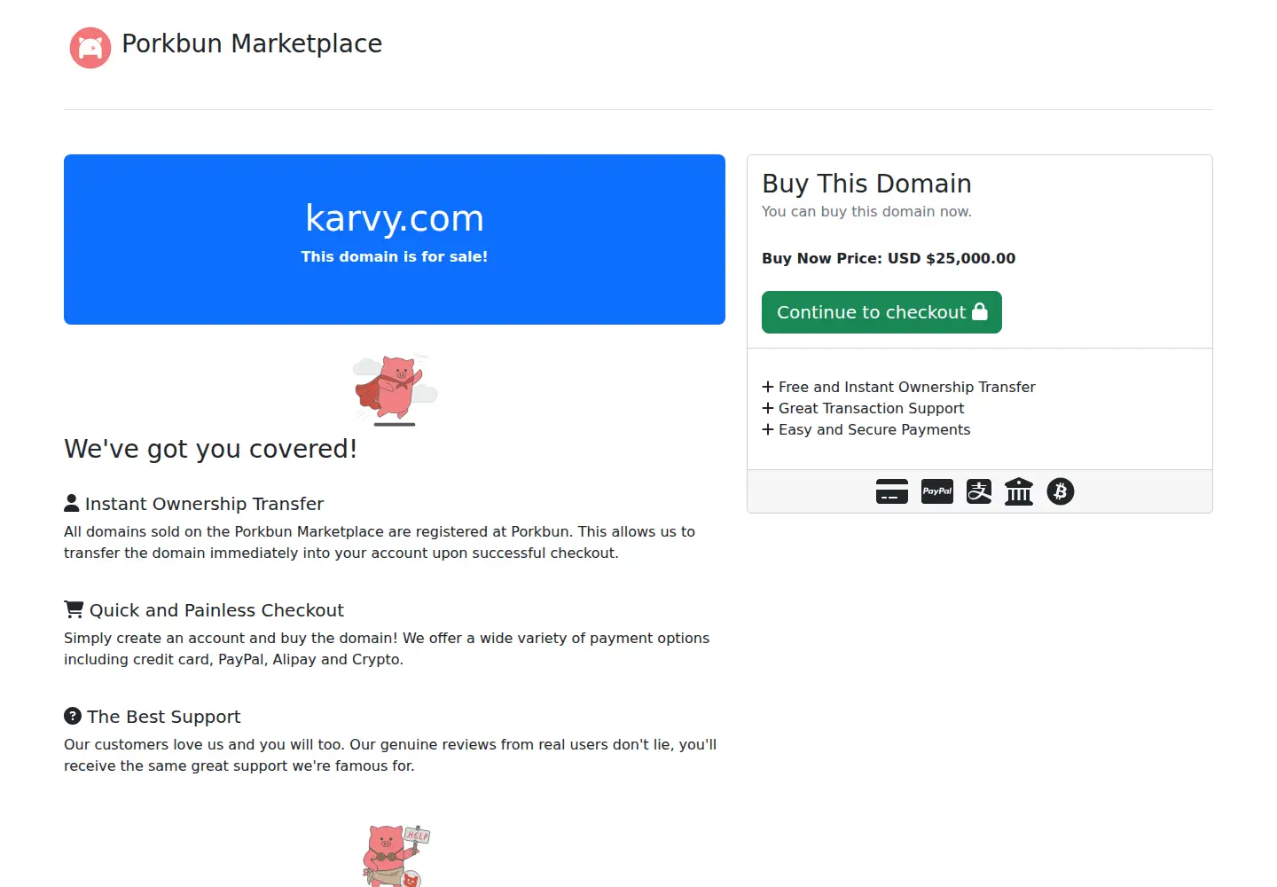 Screenshot of karvy.com