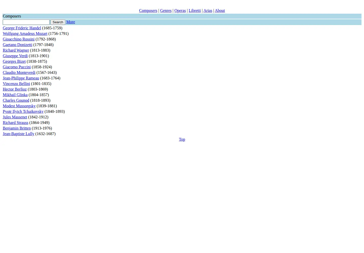Screenshot of operafolio.com