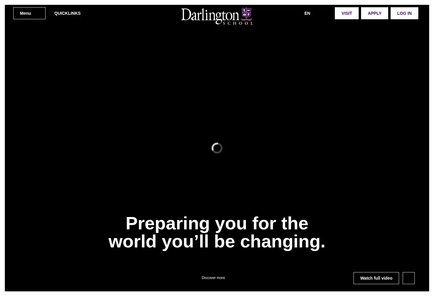 Screenshot of darlingtonschool.org