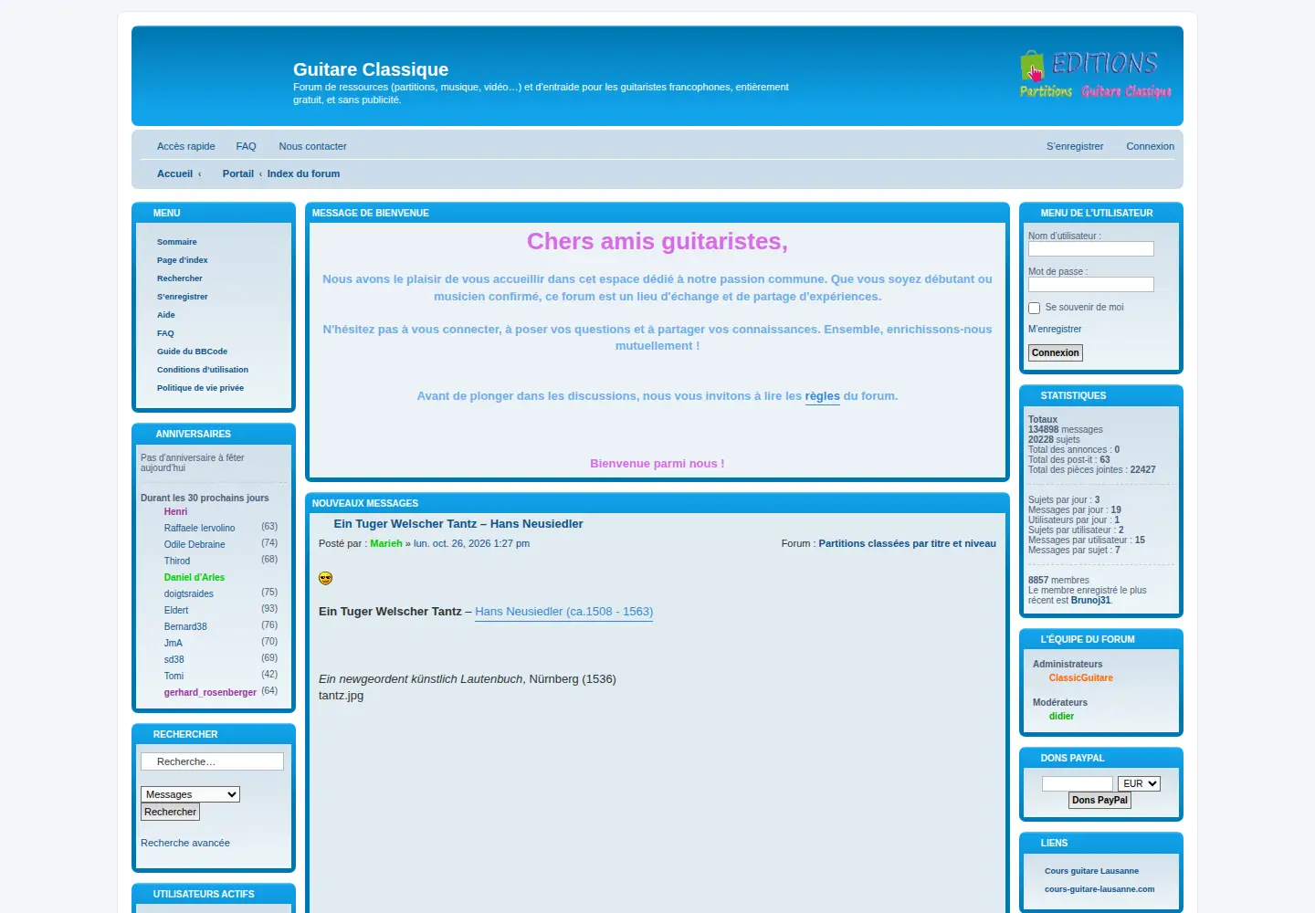 Screenshot of classicguitare.com
