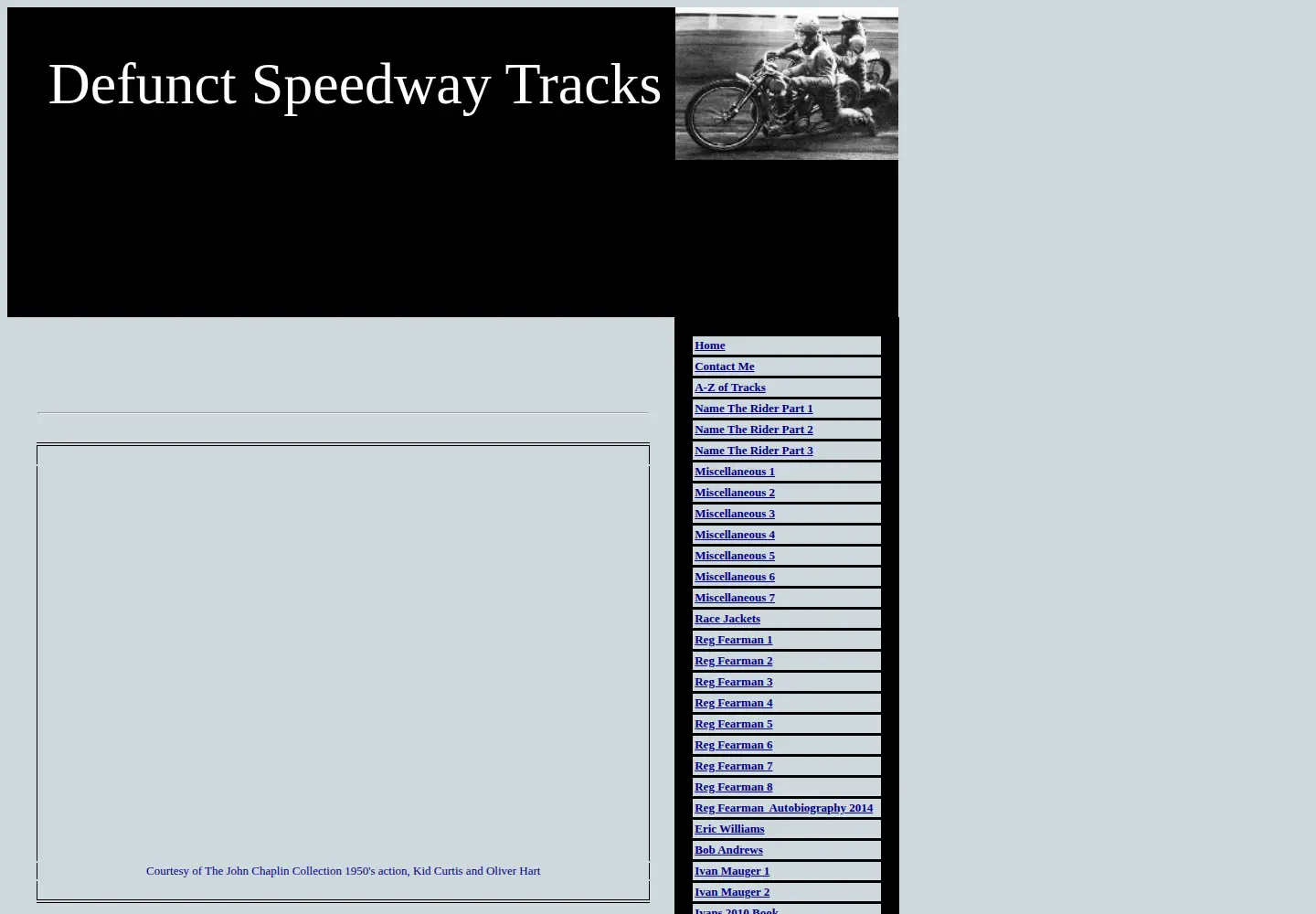 Screenshot of defunctspeedway.co.uk