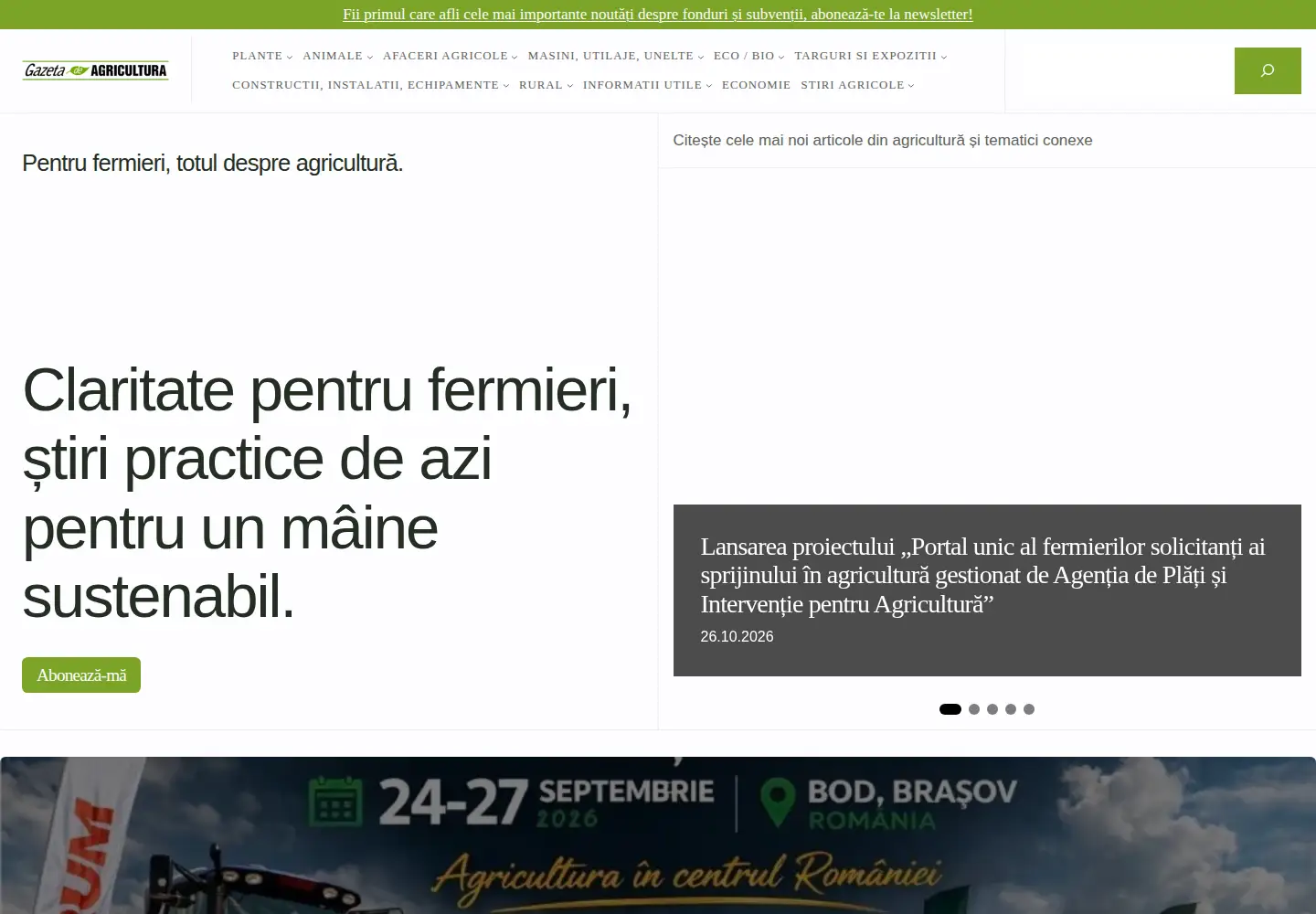 Screenshot of gazetadeagricultura.info