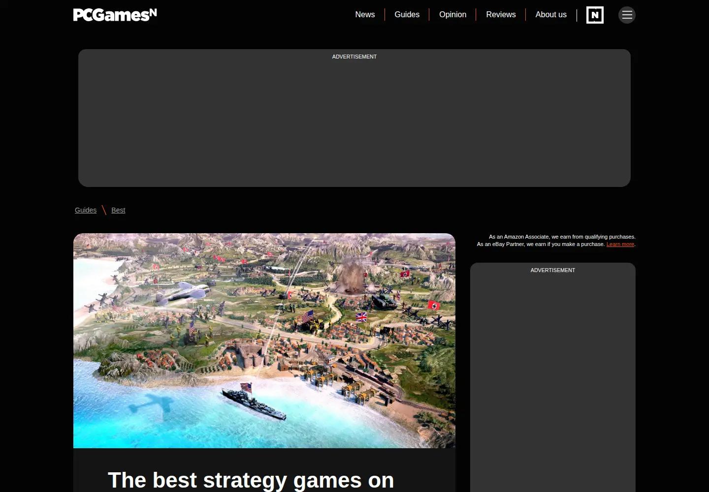 Screenshot of strategygamer.com