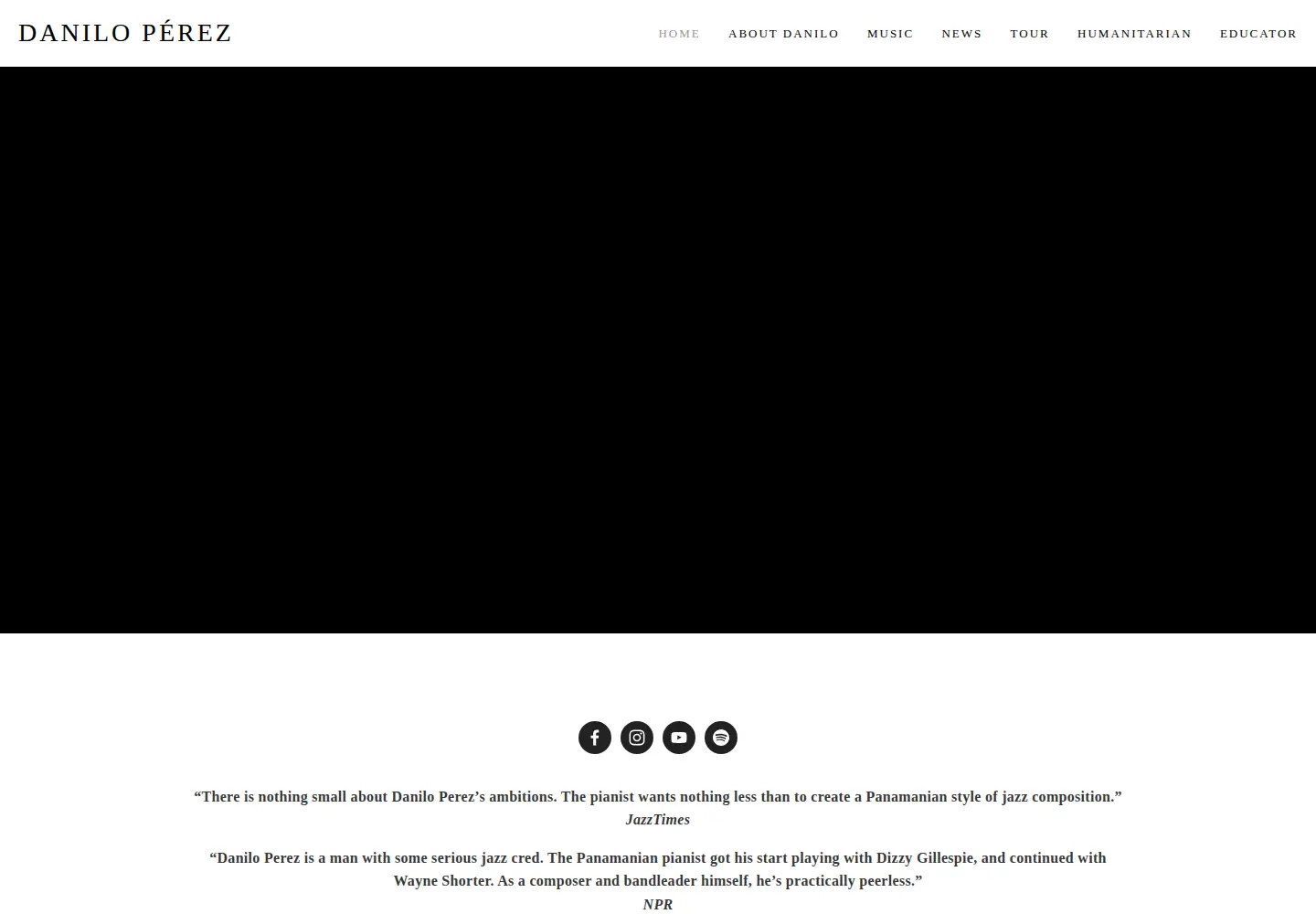 Screenshot of daniloperez.com