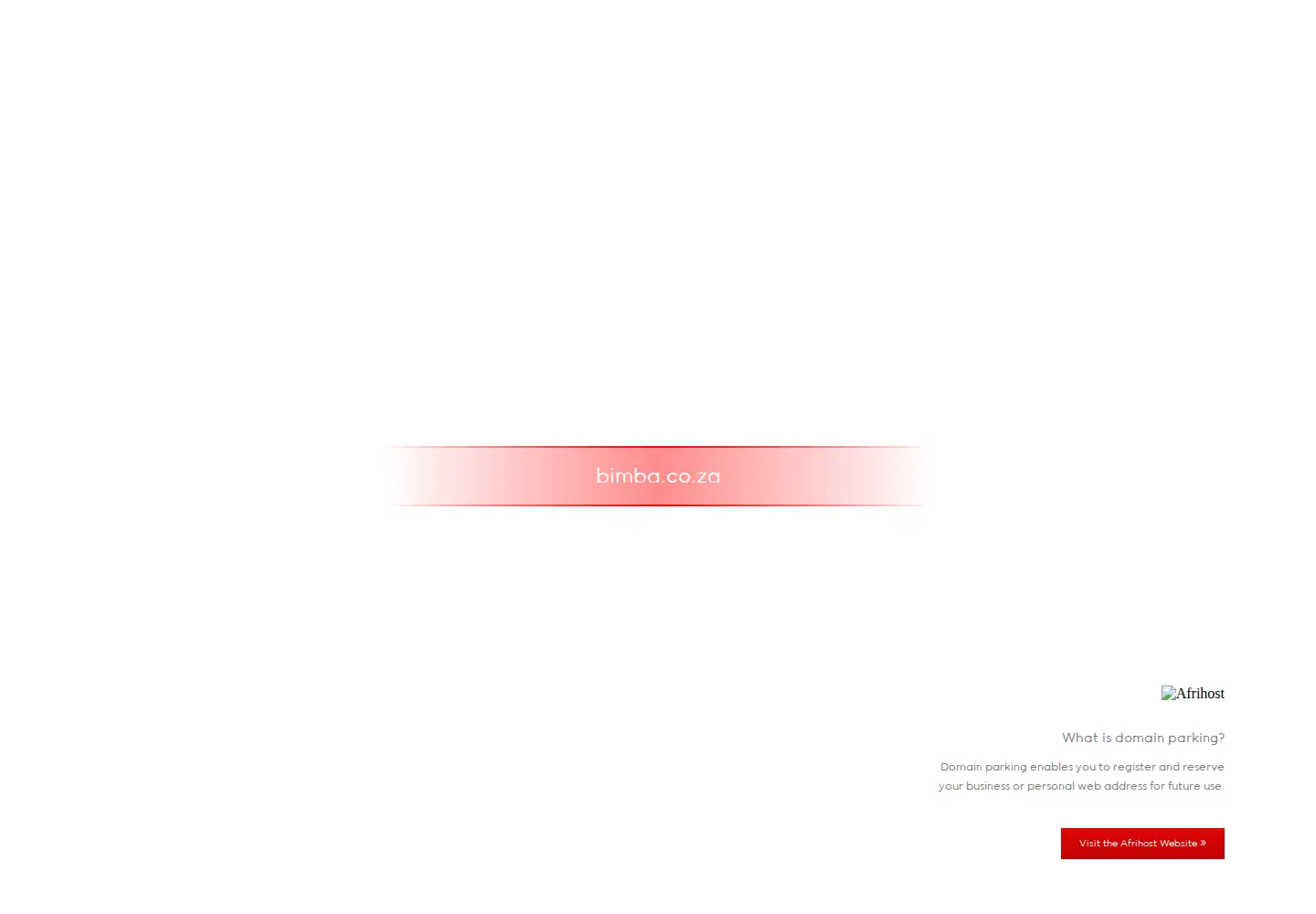 Screenshot of bimba.co.za