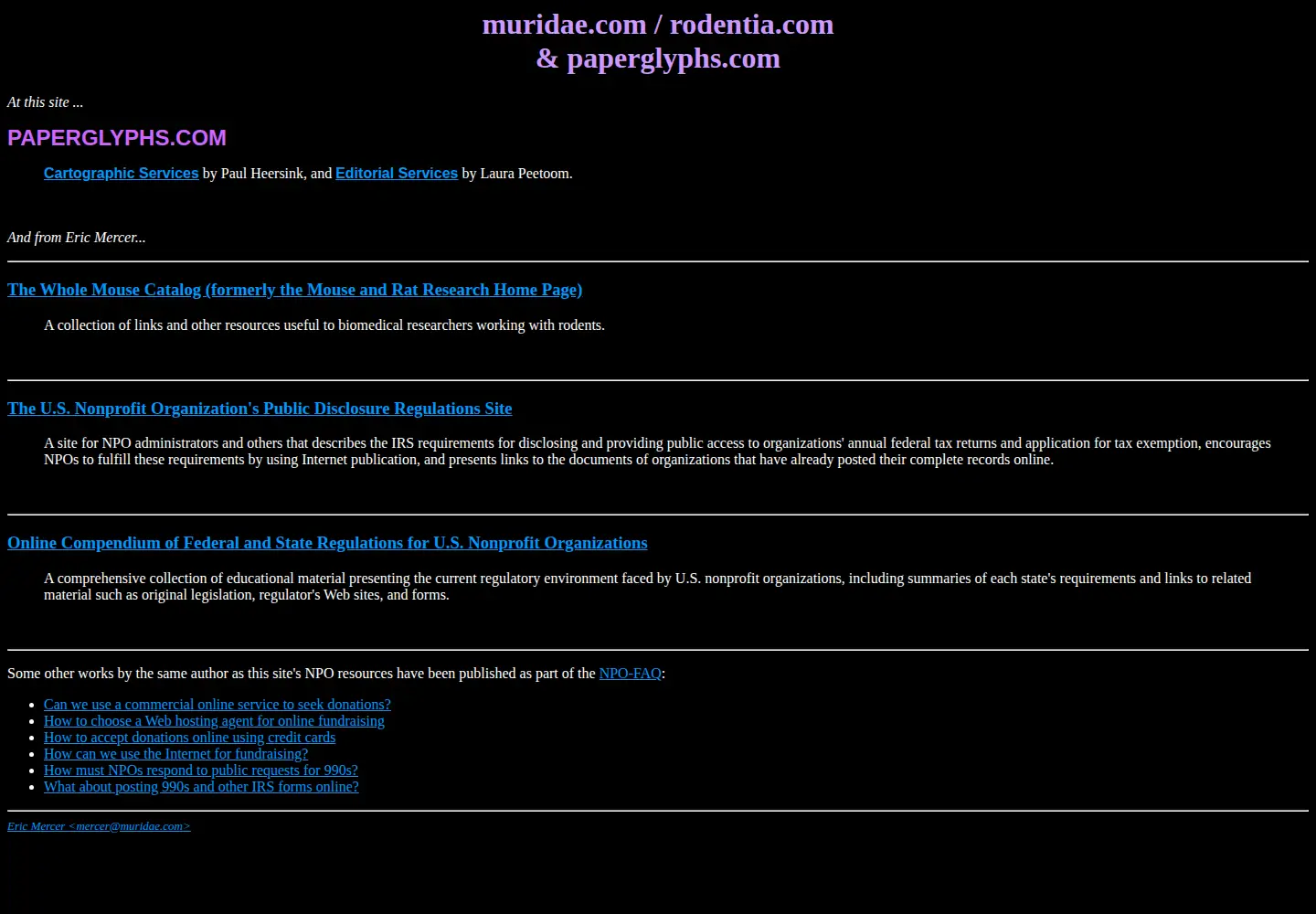 Screenshot of muridae.com