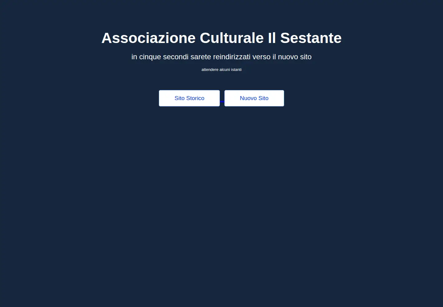 Captured homepage of ac-ilsestante.it in the current scan
