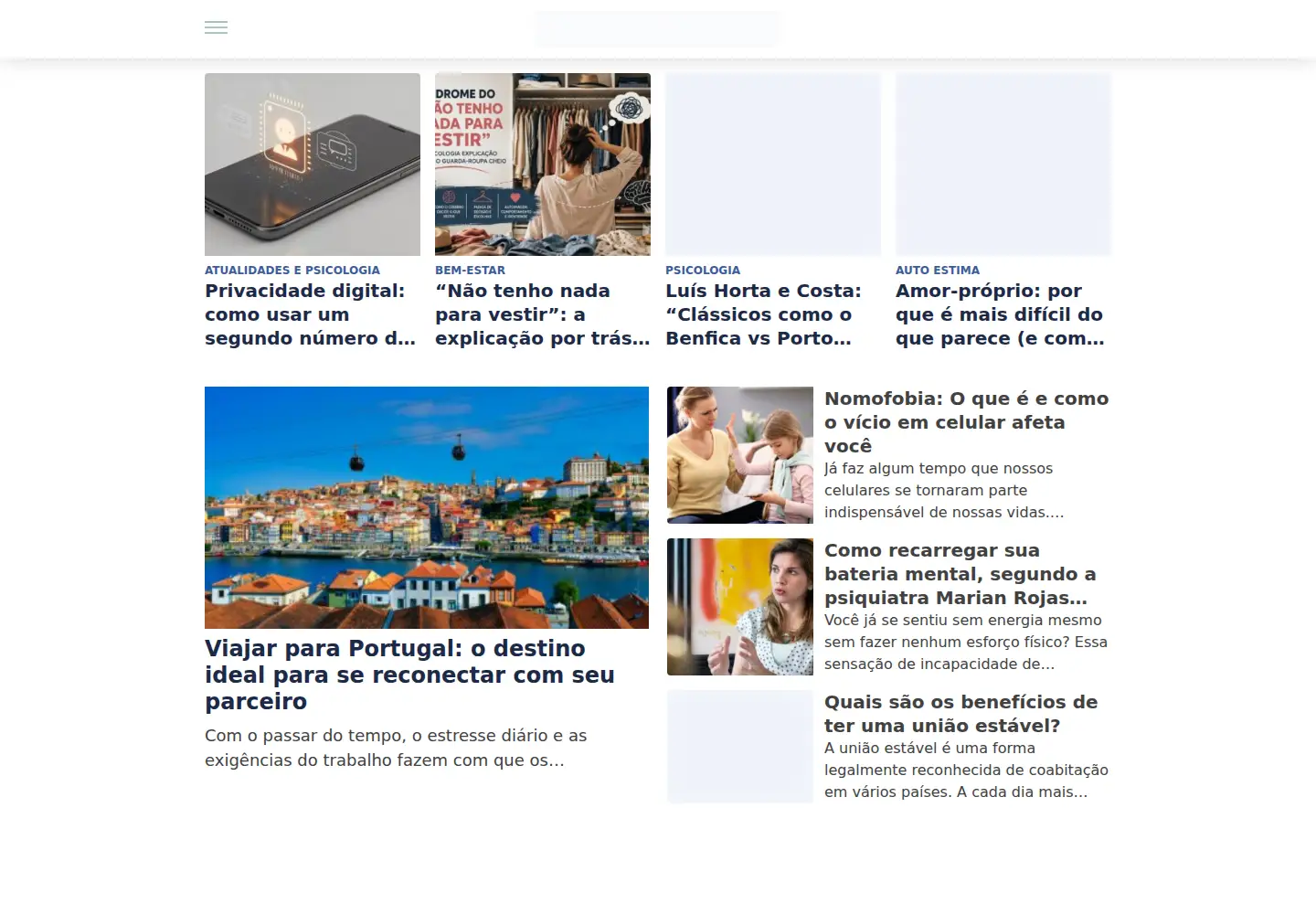 Captured homepage of amenteemaravilhosa.com.br in the current scan