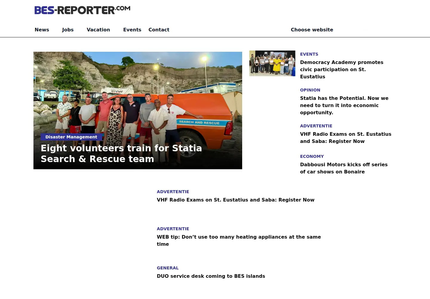Screenshot of bes-reporter.com