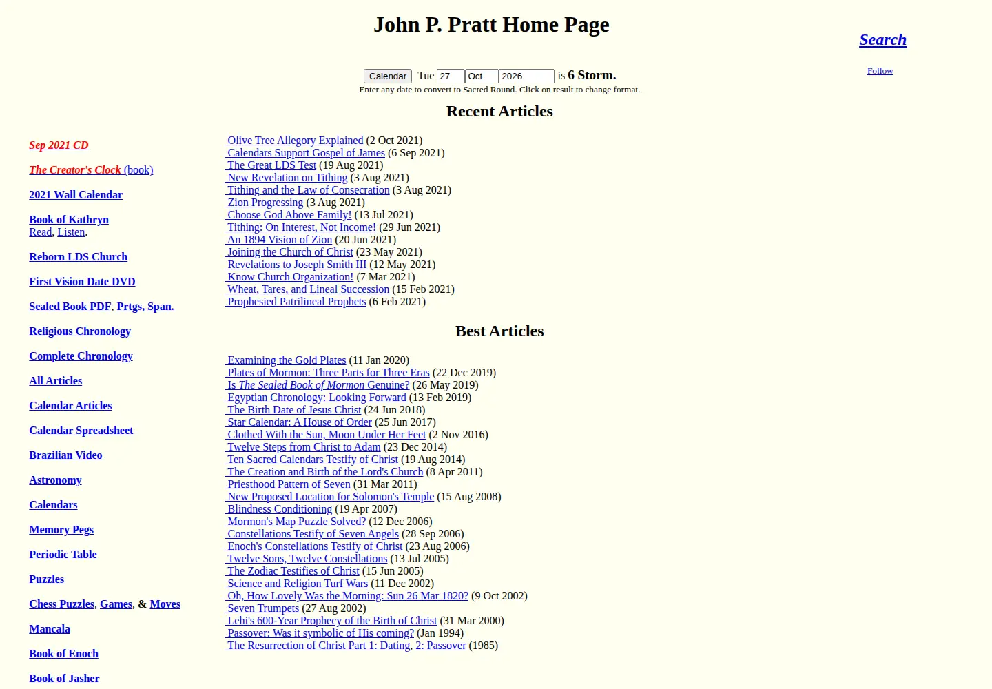 Screenshot of johnpratt.com