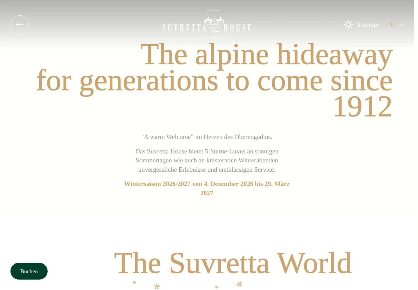 Screenshot of suvrettahouse.ch