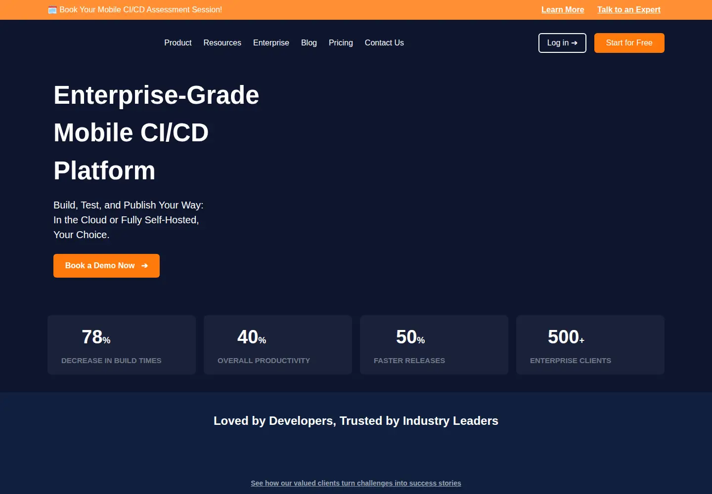 Captured homepage of appcircle.io in the current scan