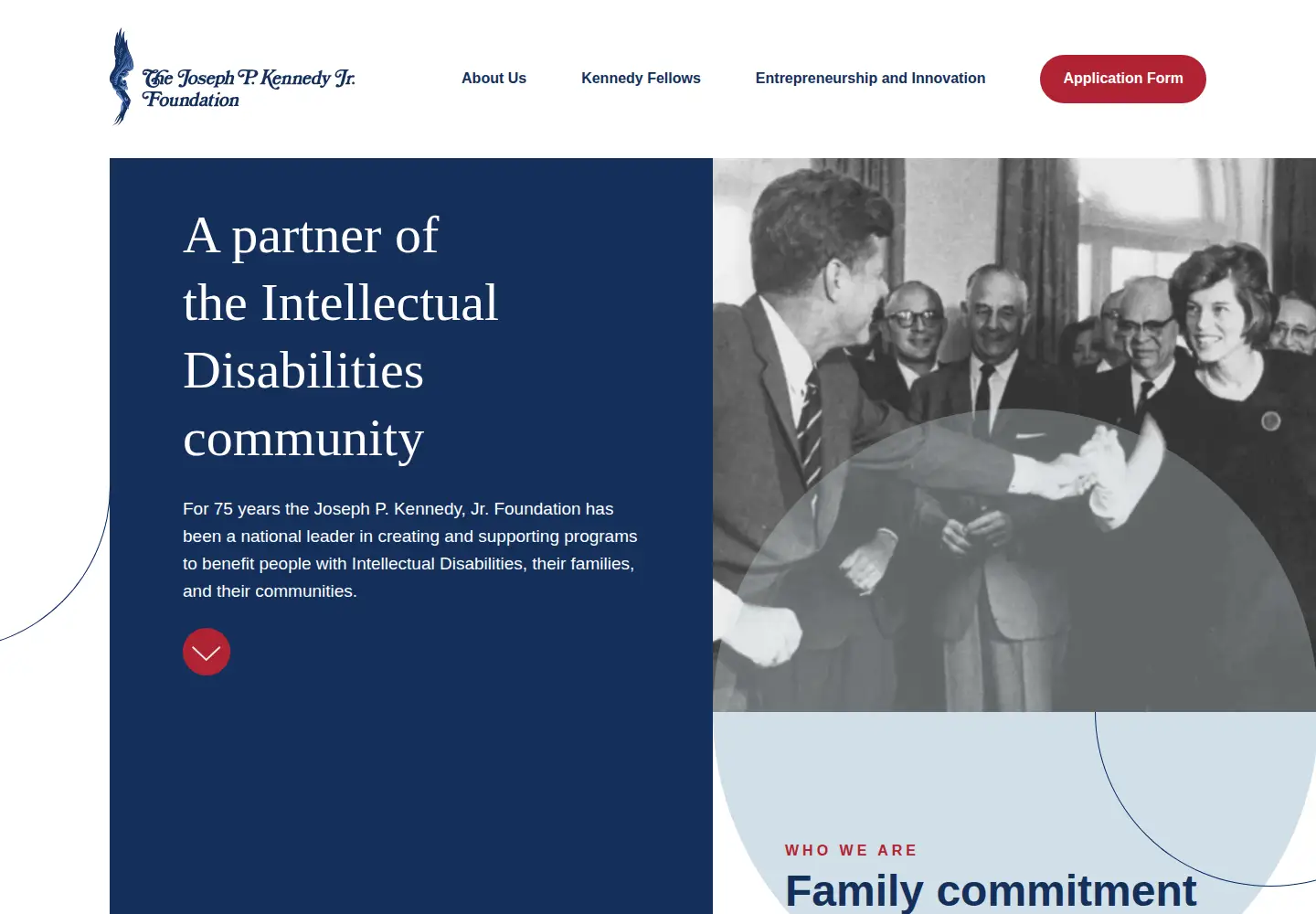 Screenshot of jpkf.org