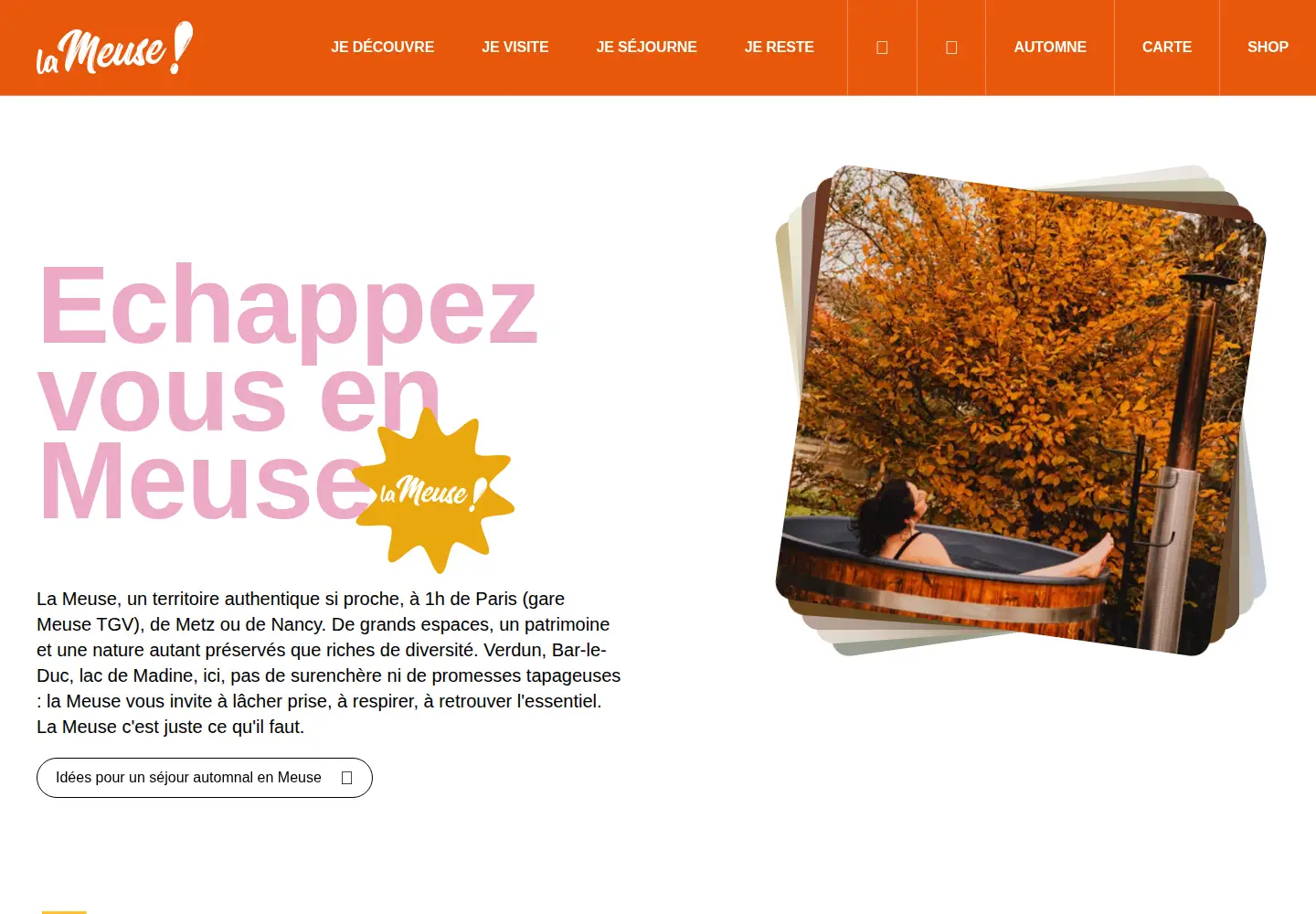 Screenshot of tourisme-meuse.com