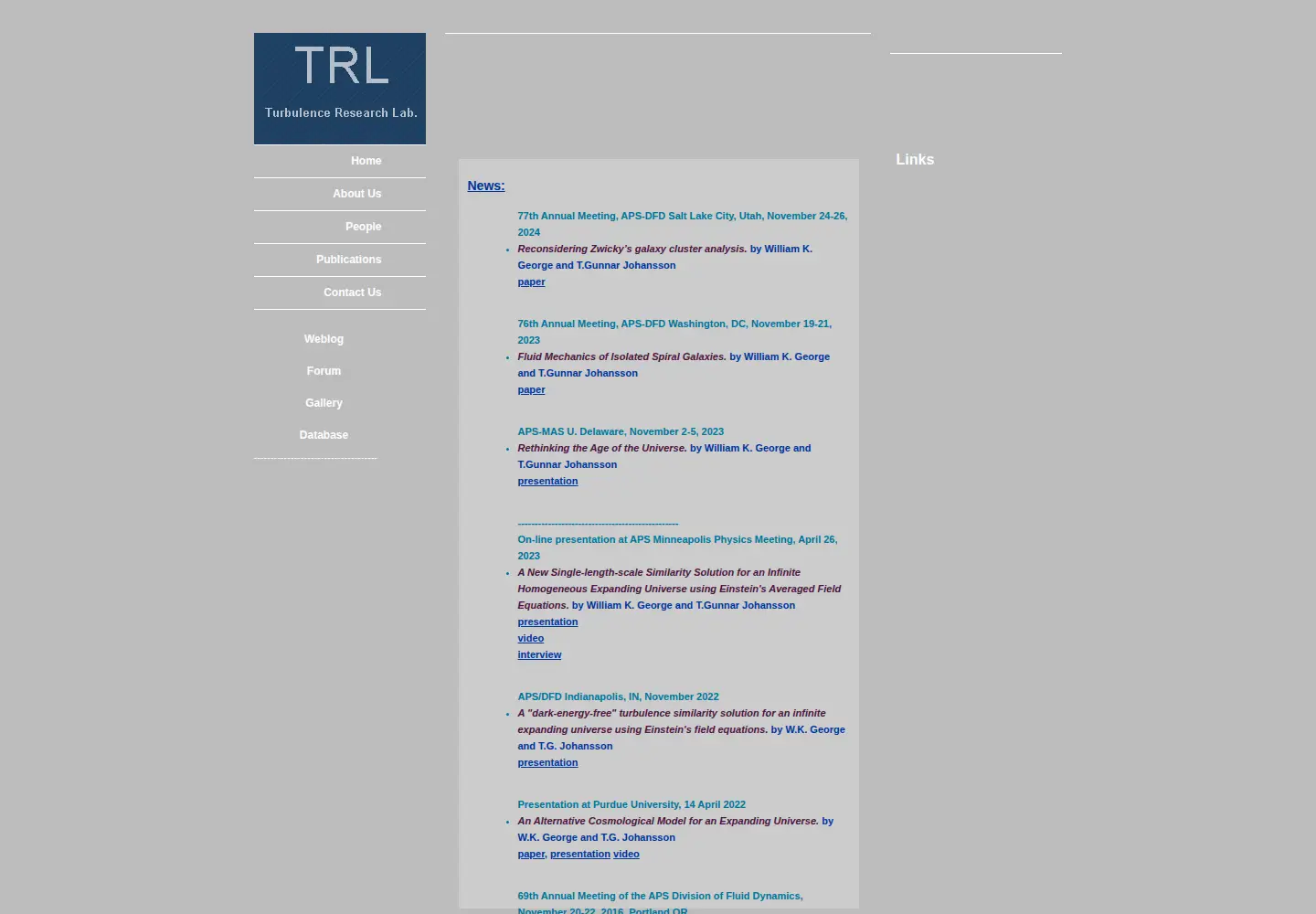 Captured homepage of turbulence-online.com in the current scan