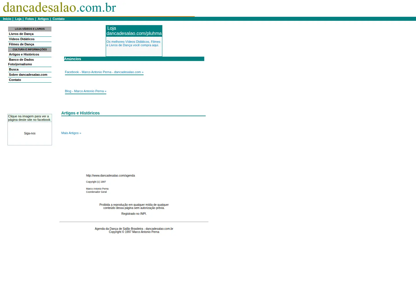 Screenshot of dancadesalao.com