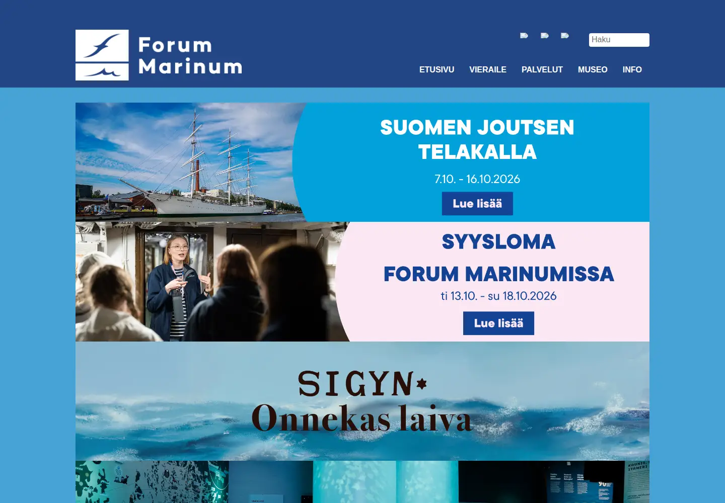 Screenshot of forum-marinum.fi