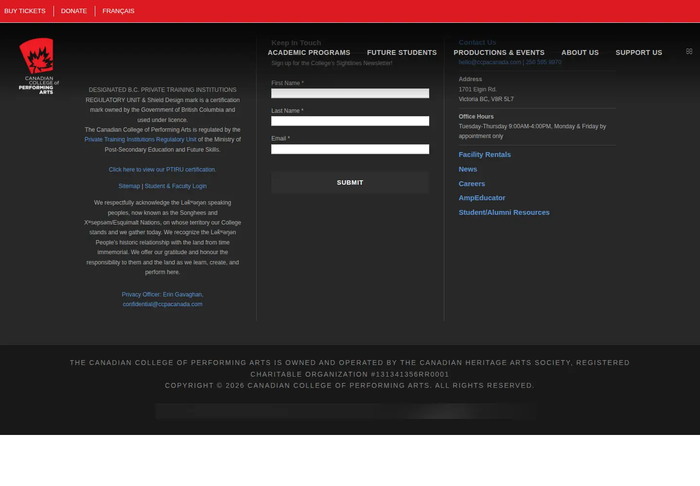 Screenshot of ccpacanada.com