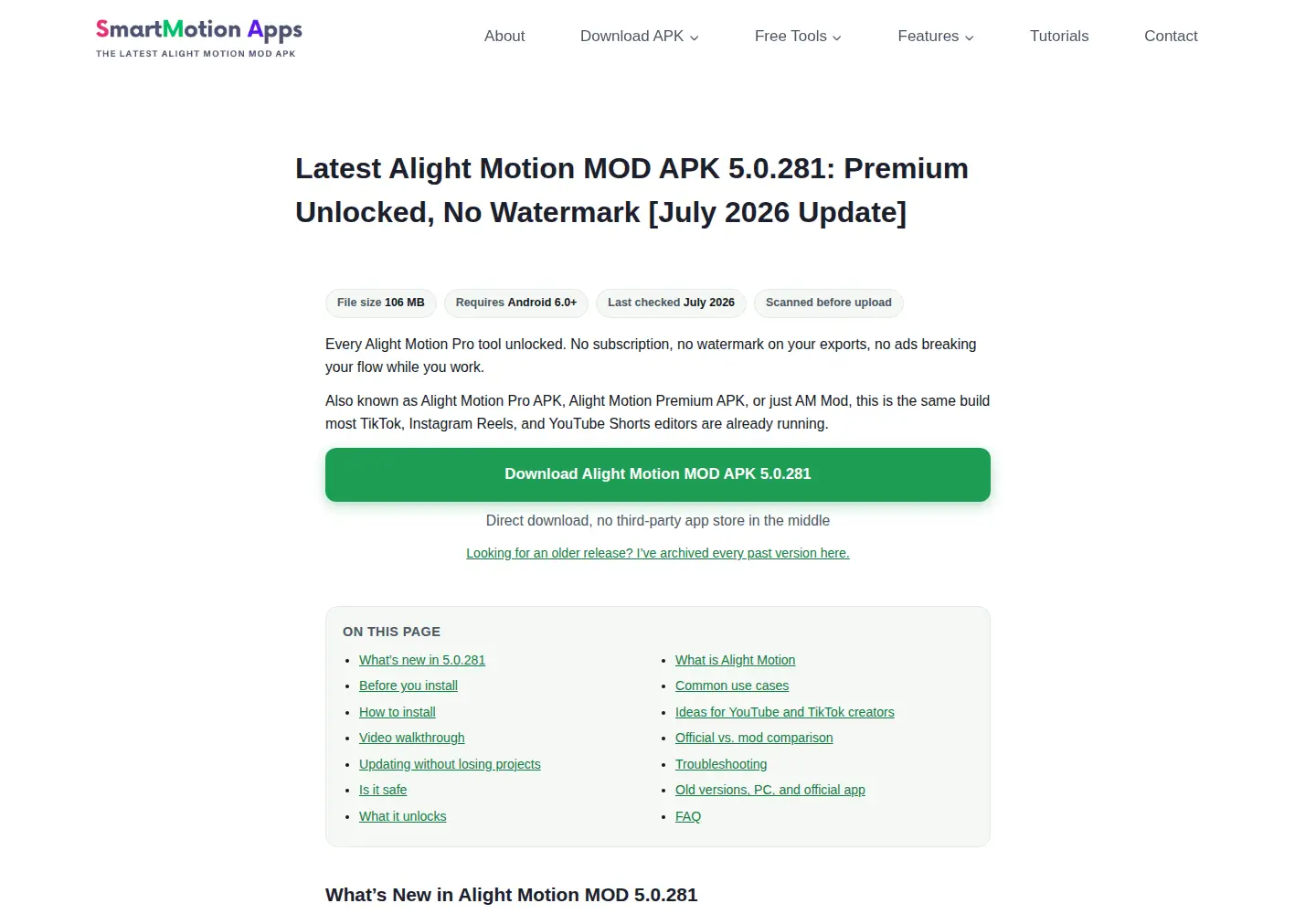 Screenshot of smartmotionapp.com