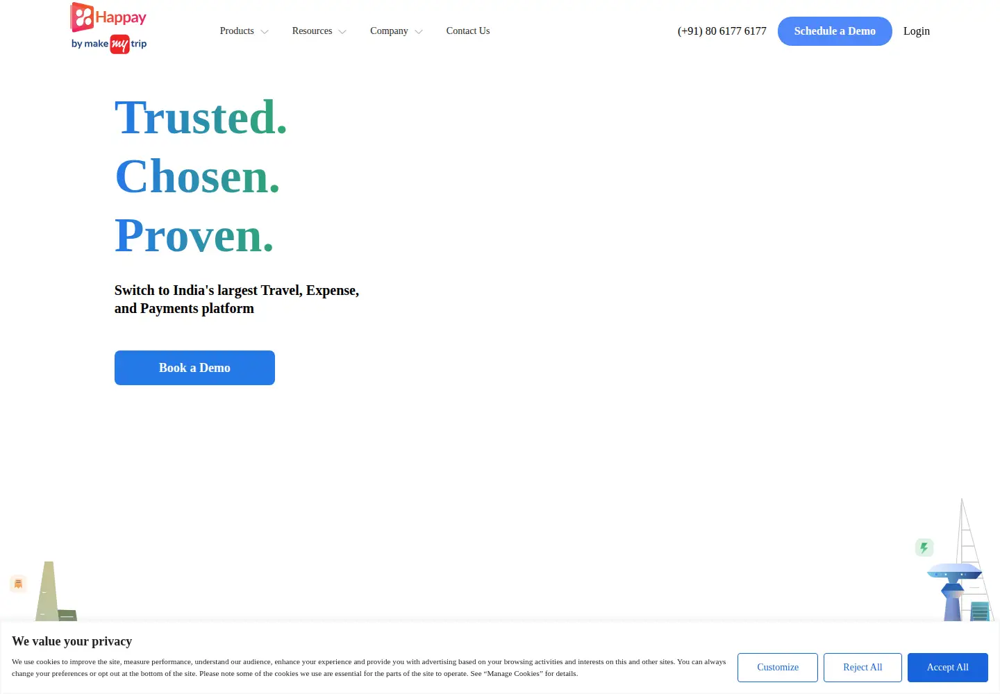 Screenshot of happay.com