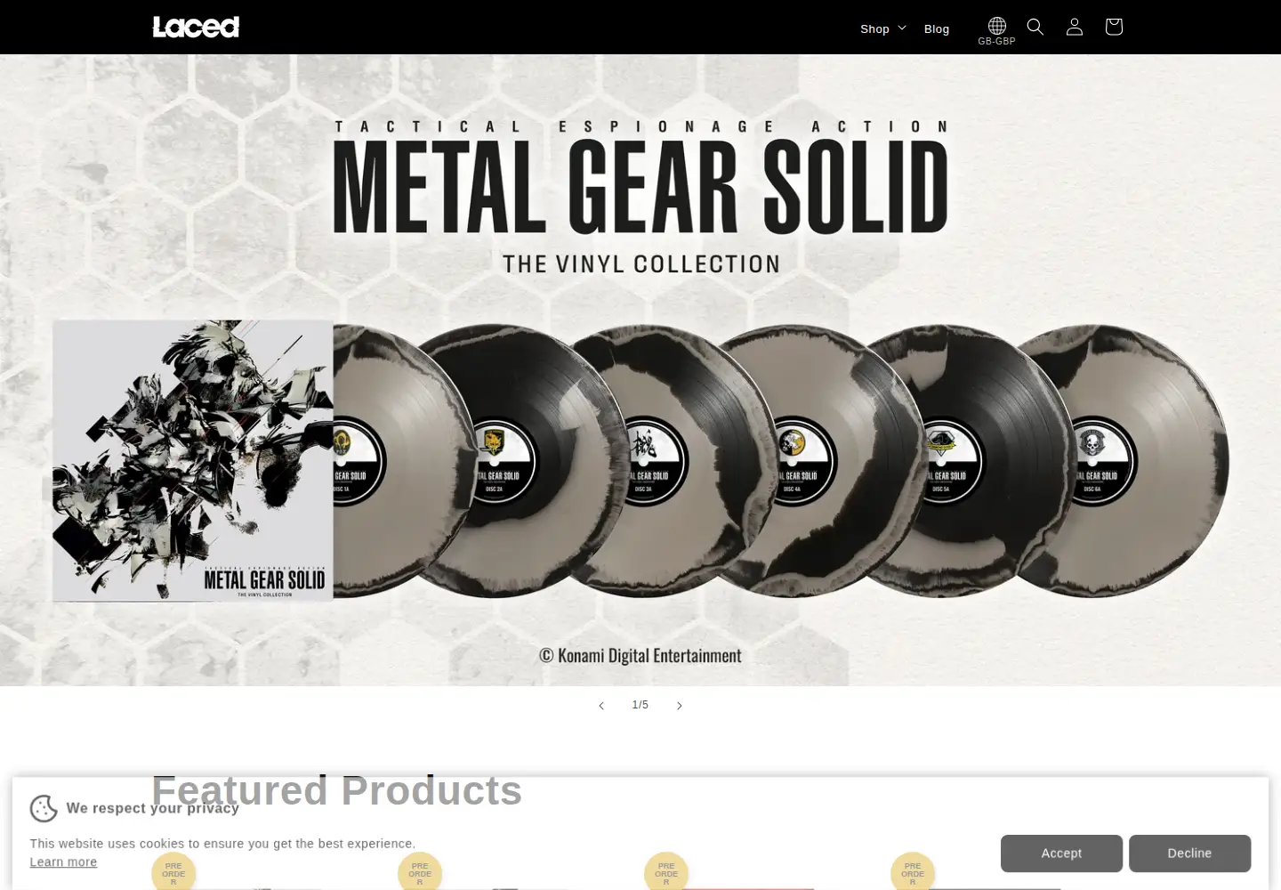Screenshot of lacedrecords.com