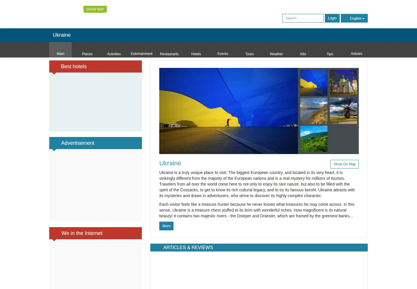 Screenshot of discover-ukraine.info