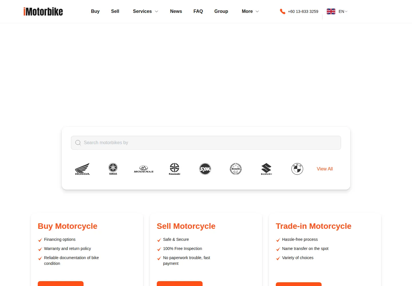 Screenshot of imotorbike.my