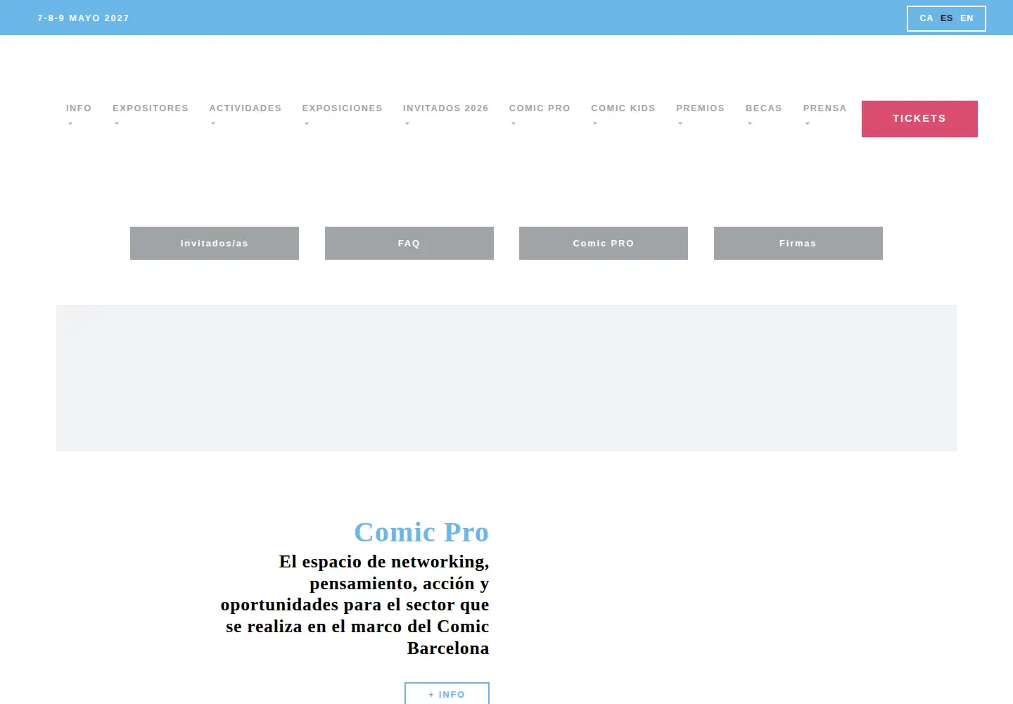 Screenshot of comic-barcelona.com