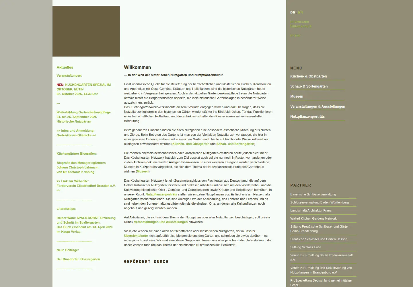 Screenshot of kuechengarten.net