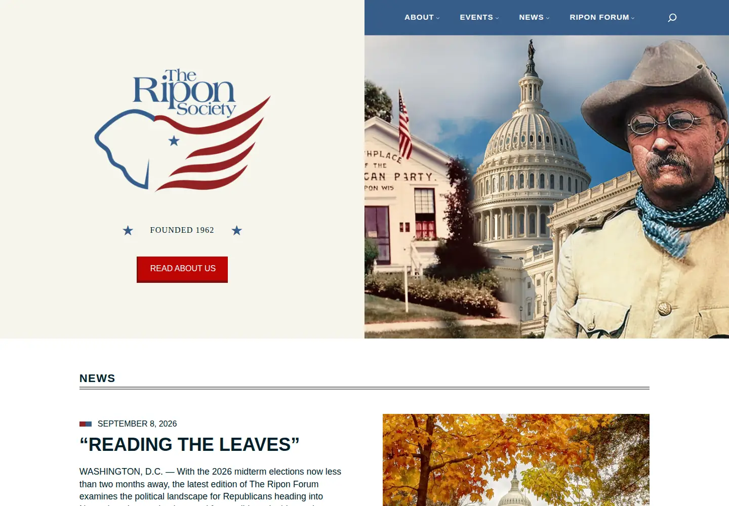 Screenshot of riponsociety.org