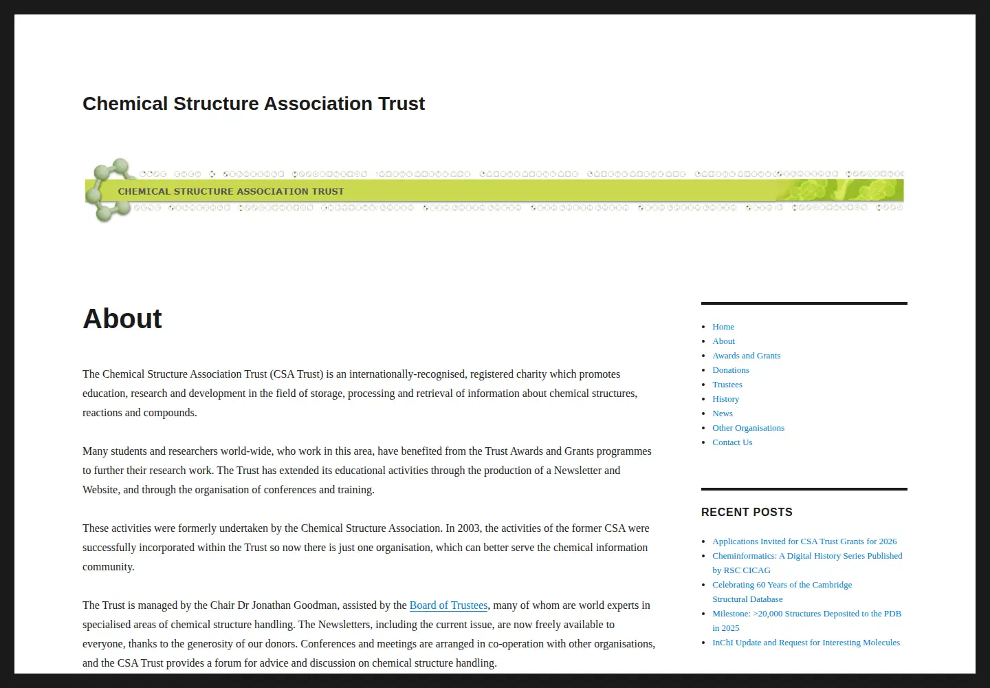 Screenshot of csa-trust.org