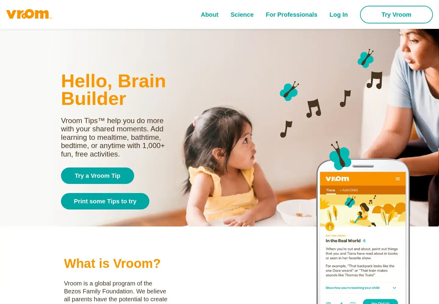 Screenshot of vroom.org
