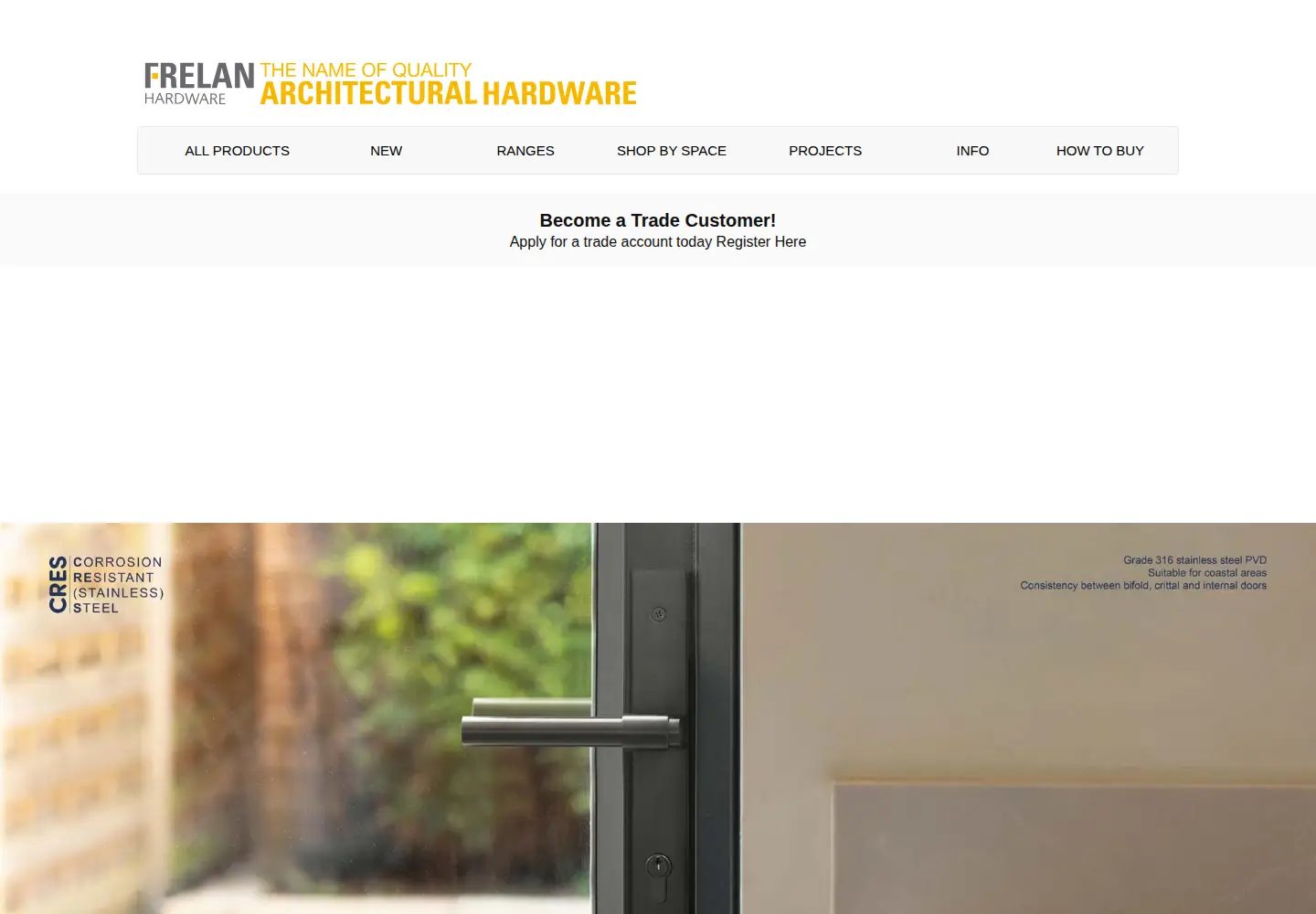 Captured homepage of frelanhardware.co.uk in the current scan