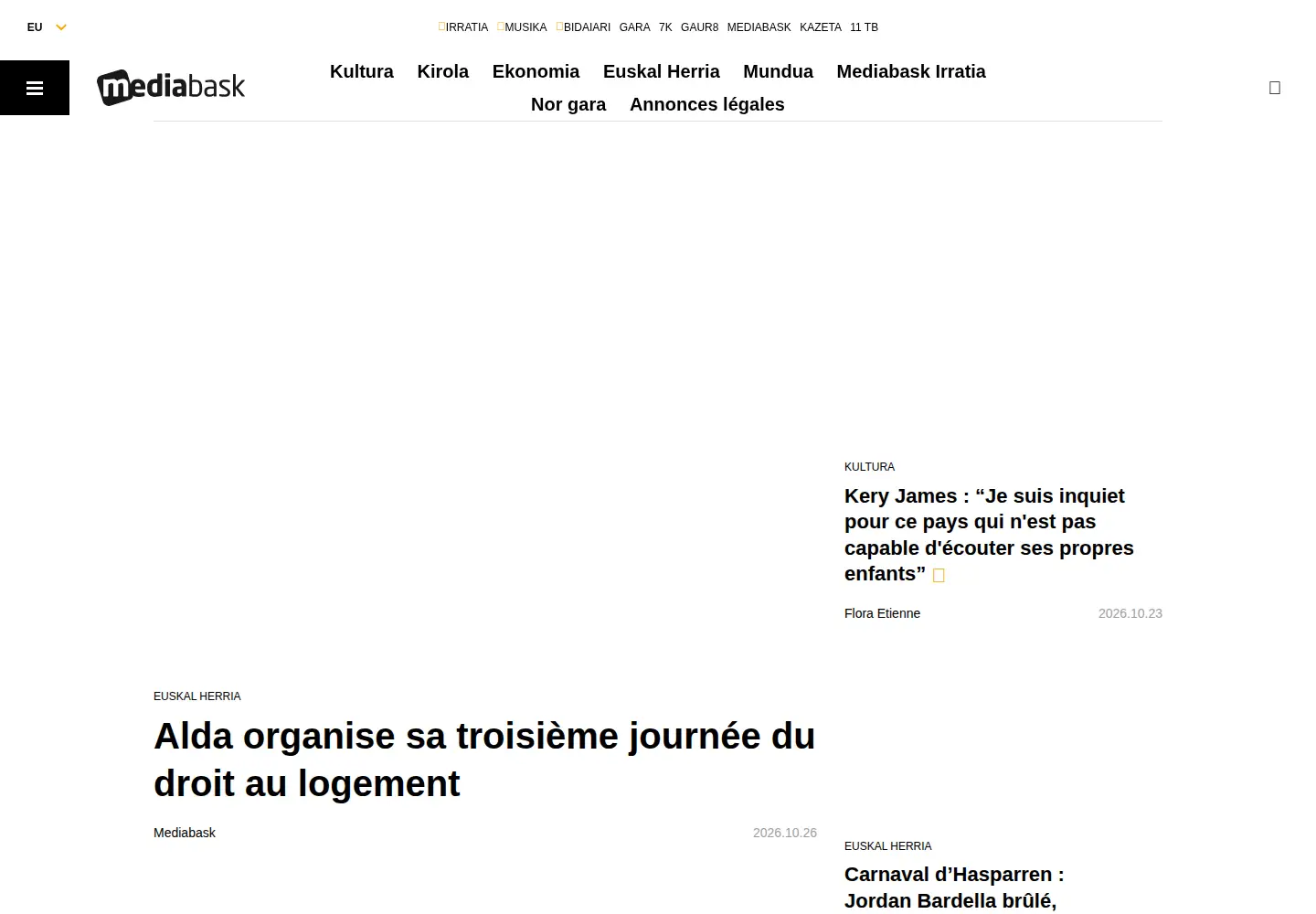 Screenshot of mediabask.eus