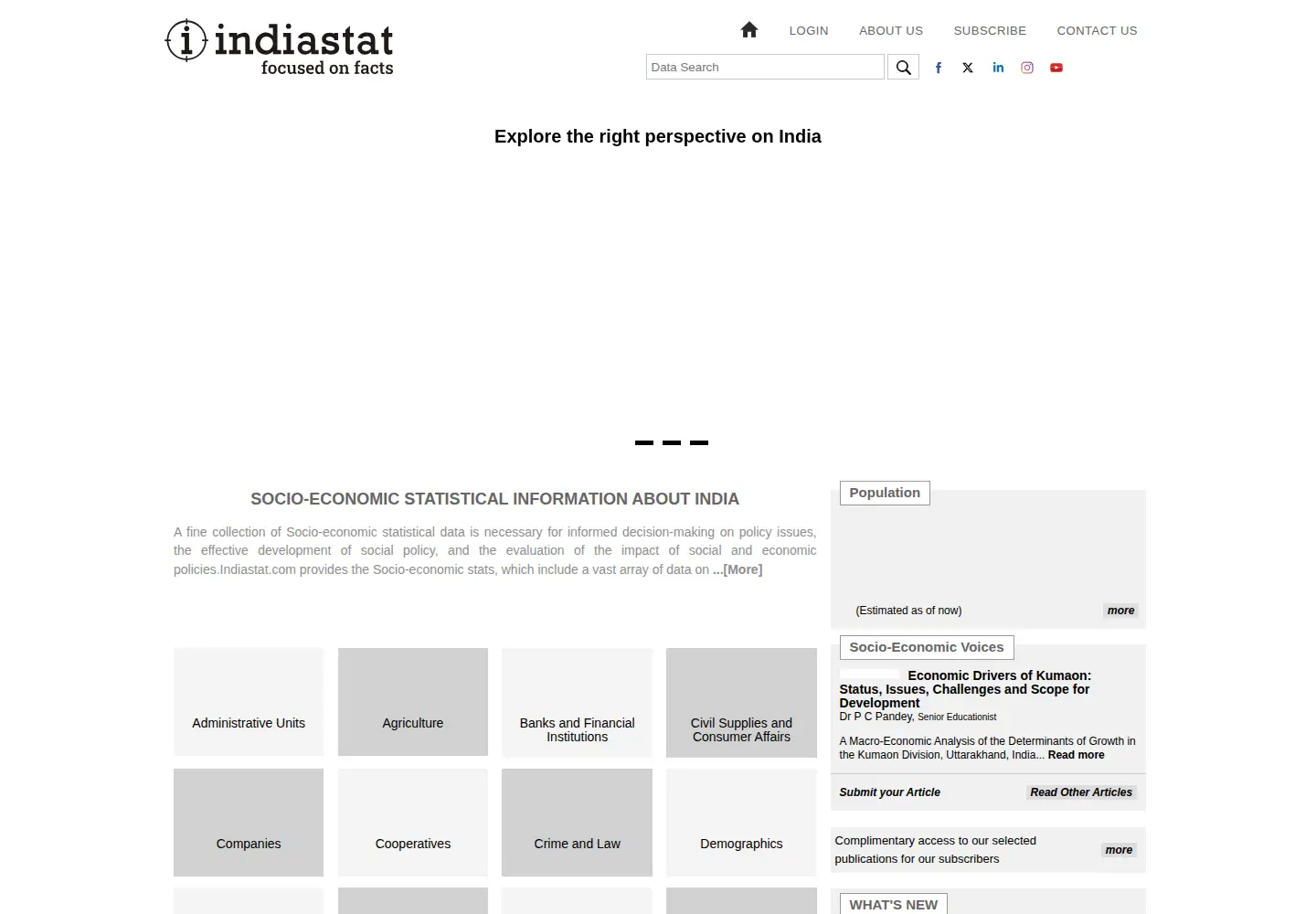 Screenshot of indiastat.com