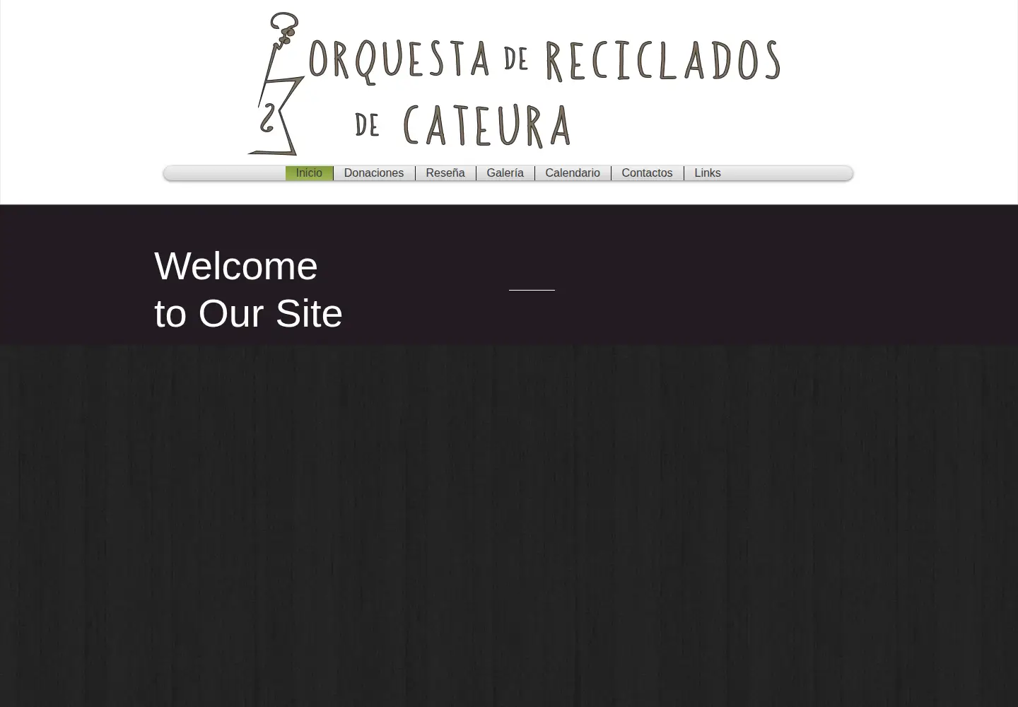 Captured homepage of recycledorchestracateura.com in the current scan