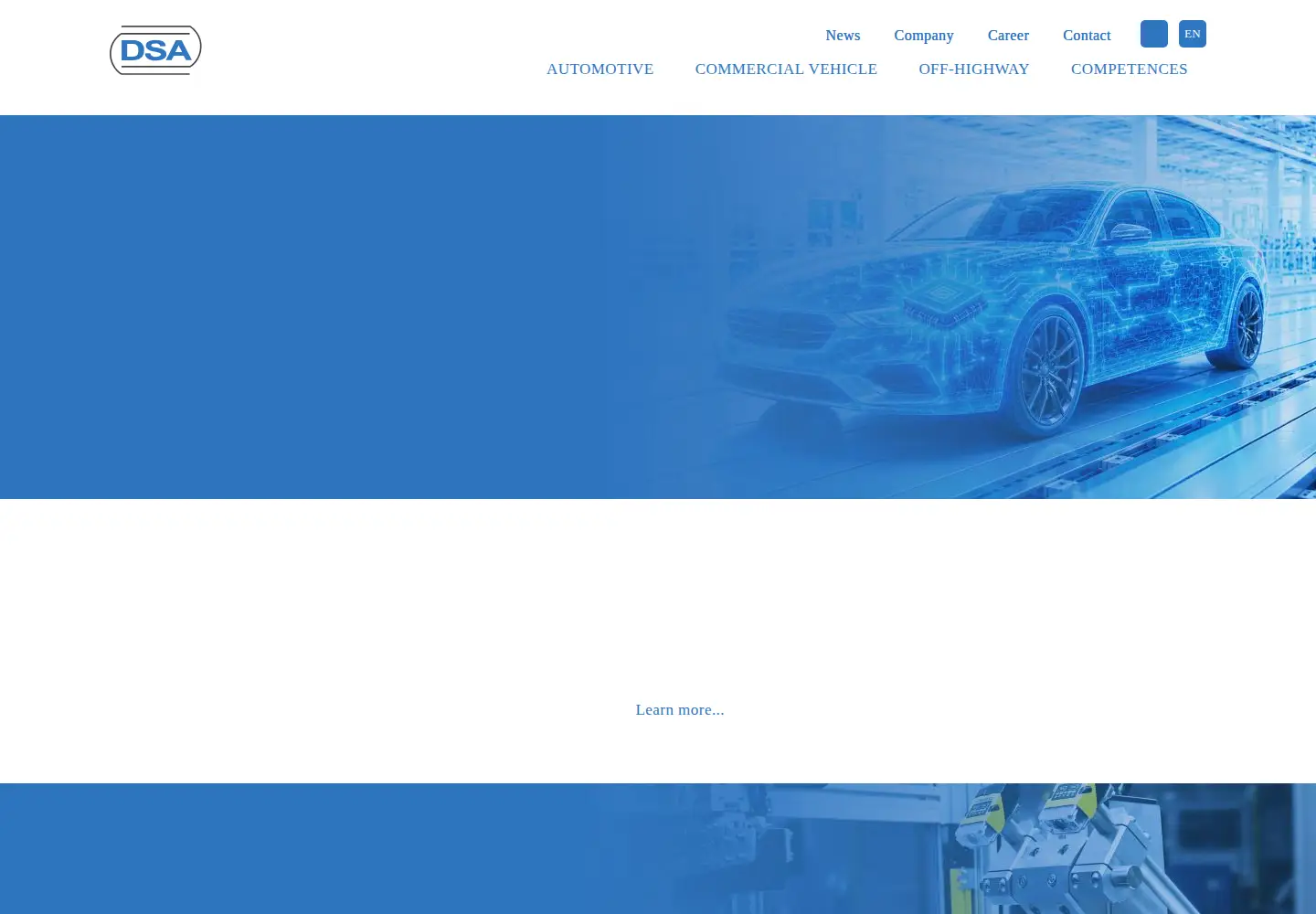 Captured homepage of dsa.de in the current scan