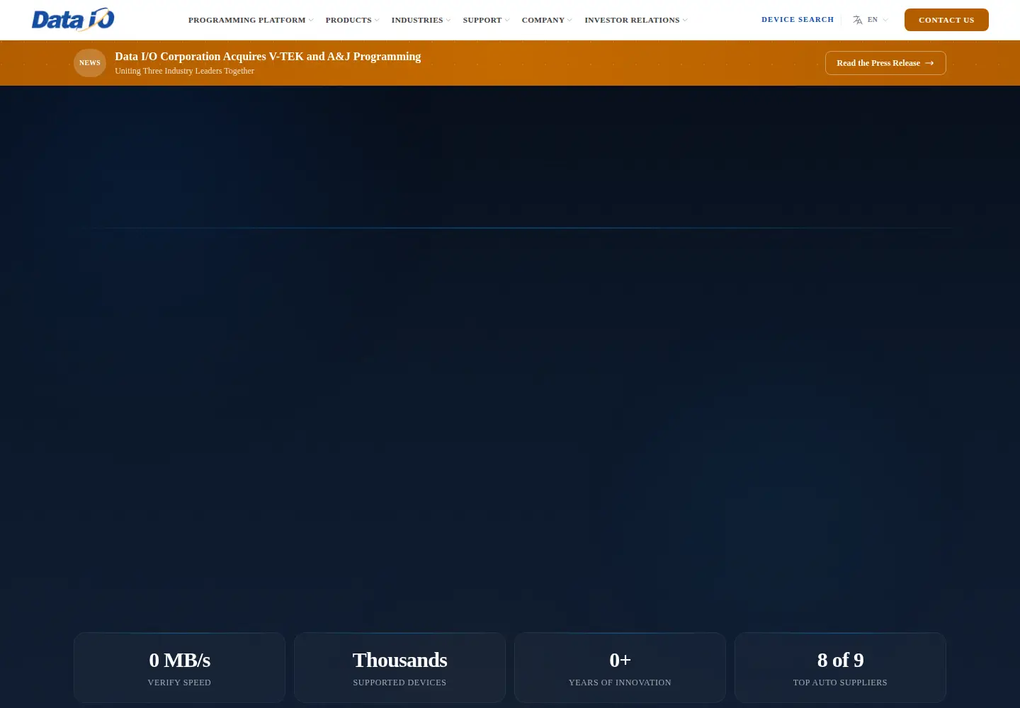 Screenshot of dataio.com