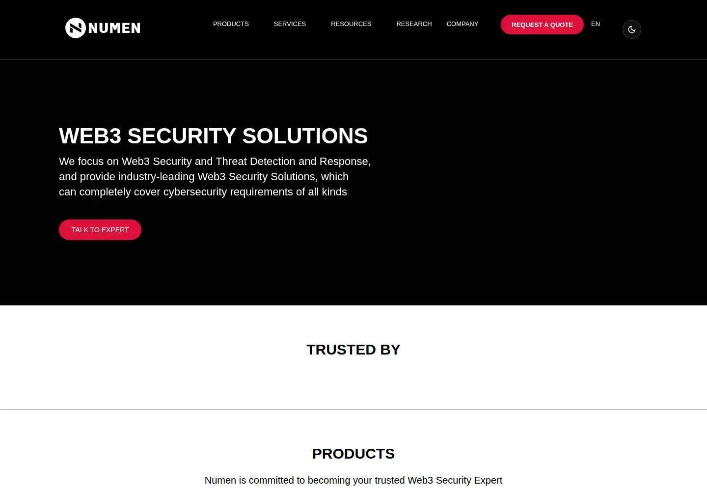 Screenshot of numencyber.com